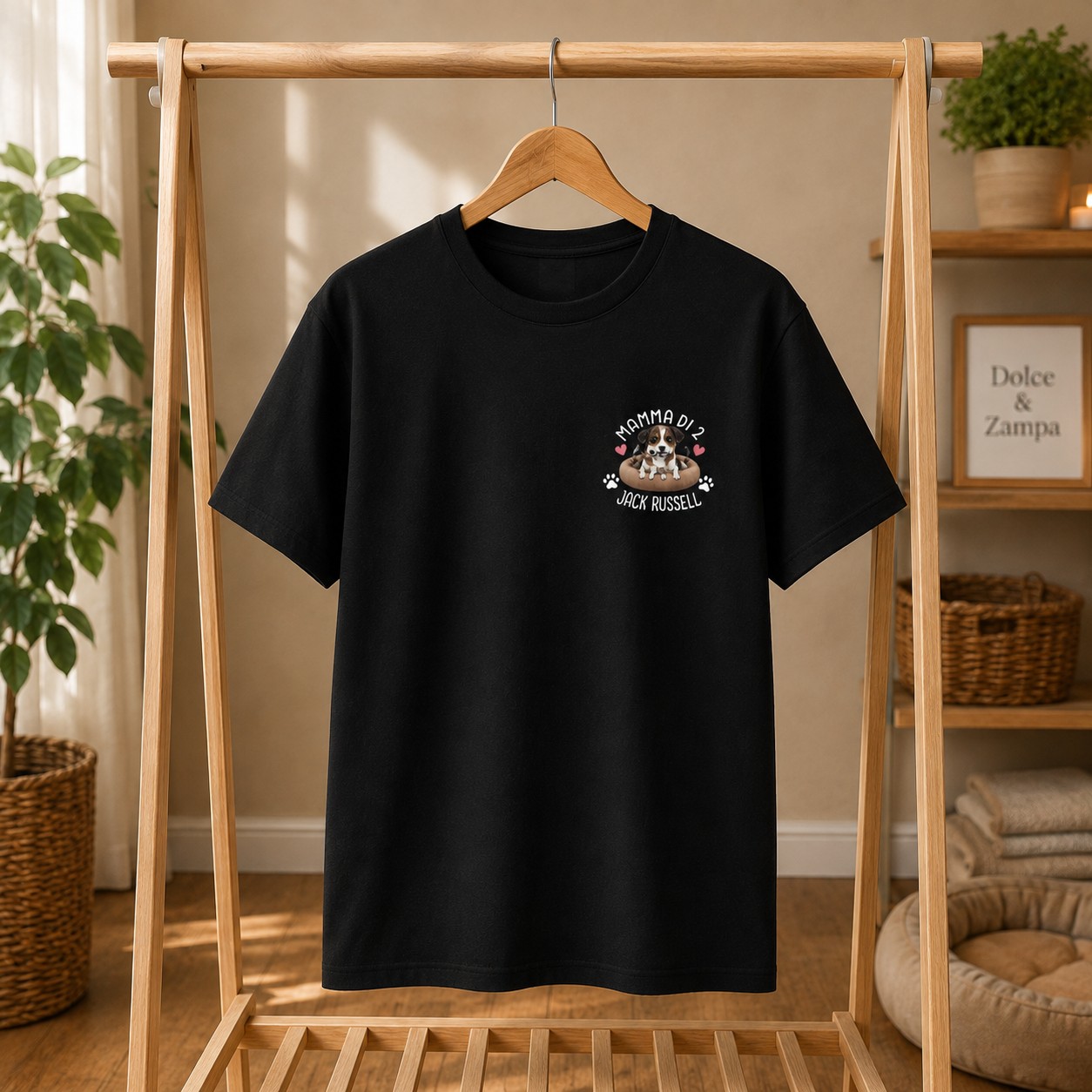 T-Shirt Personalizzata Mamma di Zampa in Cotone